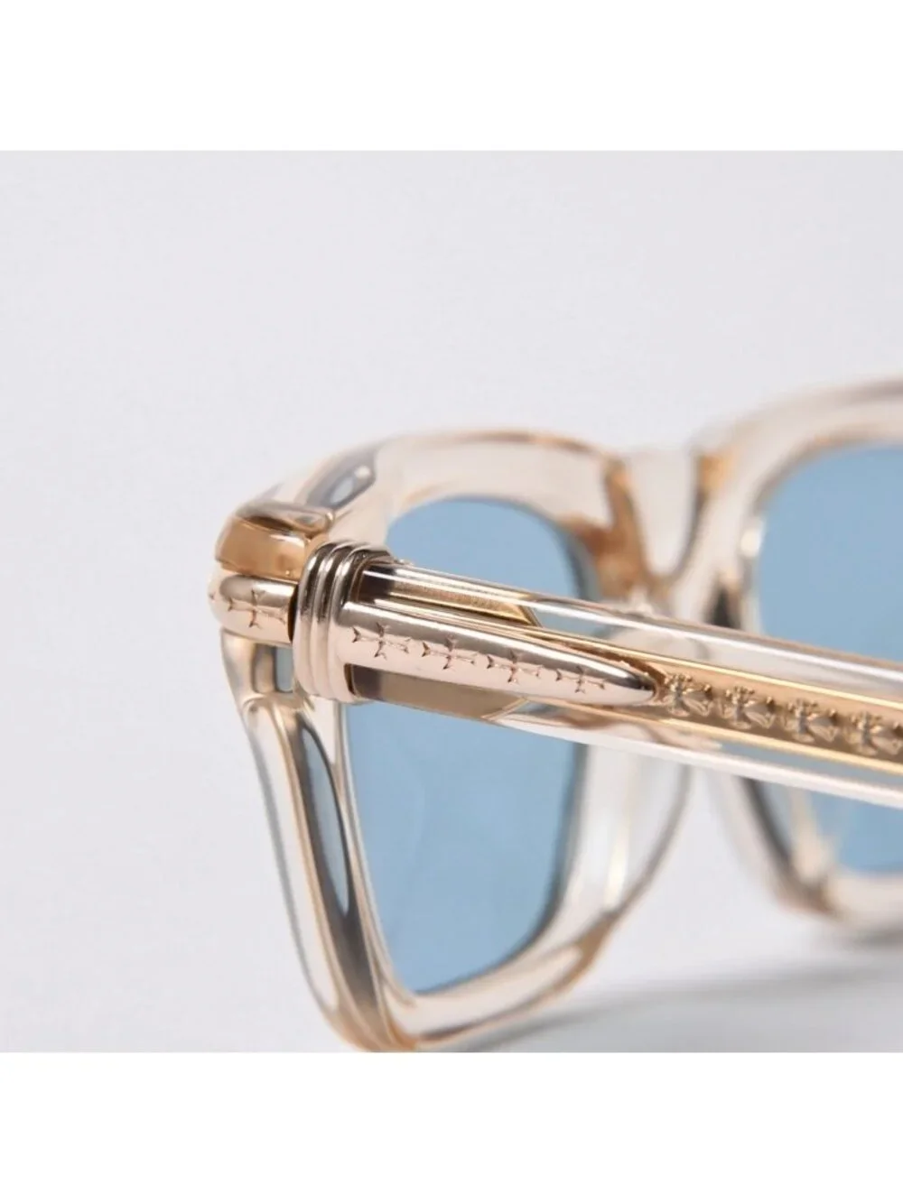 Chrome Hearts Trypoleagain Sunglasses Eyewear 52 Cross Ball Decoration Clear